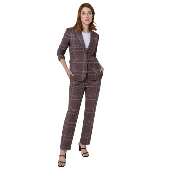 Jessica London Women's Plus Size Two Piece Single Breasted Pant Suit Set