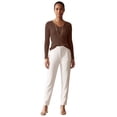 thumbnail image 1 of Jessica London Women's Plus Size V-Neck Ribbed Sweater, 1 of 4