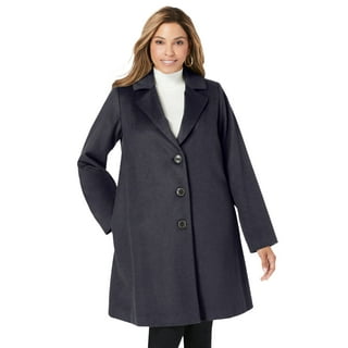 Women's Wool Swing Coat - Adult - Black – The Checkroom