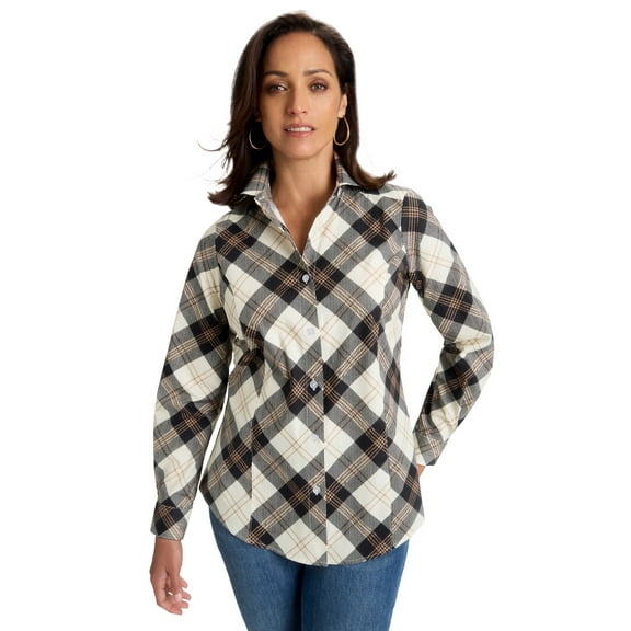 Jessica London Women's Plus Size Stretch Poplin Shirt