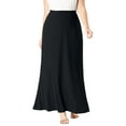 thumbnail image 1 of Jessica London Women's Plus Size Wrinkle Resistant Pull-On Elastic Knit Maxi Skirt, 1 of 4