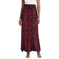 thumbnail image 1 of Jessica London Women's Plus Size Wrinkle Resistant Pull-On Elastic Knit Maxi Skirt, 1 of 6