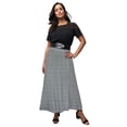 thumbnail image 1 of Jessica London Women's Plus Size Petite Stretch Knit Maxi Skirt, 1 of 5
