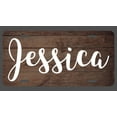 thumbnail image 1 of Jessica Name Wood Style License Plate Tag Vanity Novelty Metal | UV Printed Metal | 6-Inches By 12-Inches | Car Truck RV Trailer Wall Shop Man Cave | NP029, 1 of 1