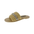 thumbnail image 1 of Jessica Rich Womens Woven Embellished Slide Sandals, 1 of 1