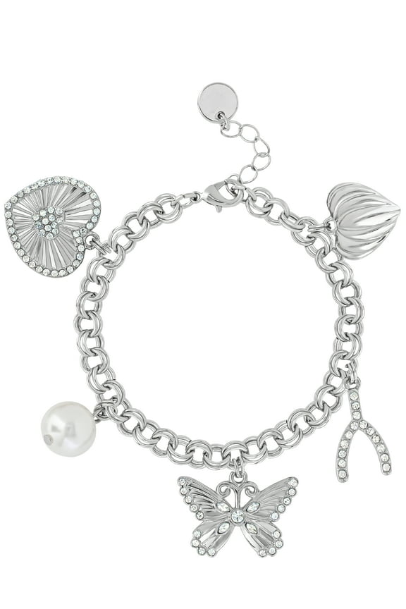 Womens Assorted Charm Bracelet
