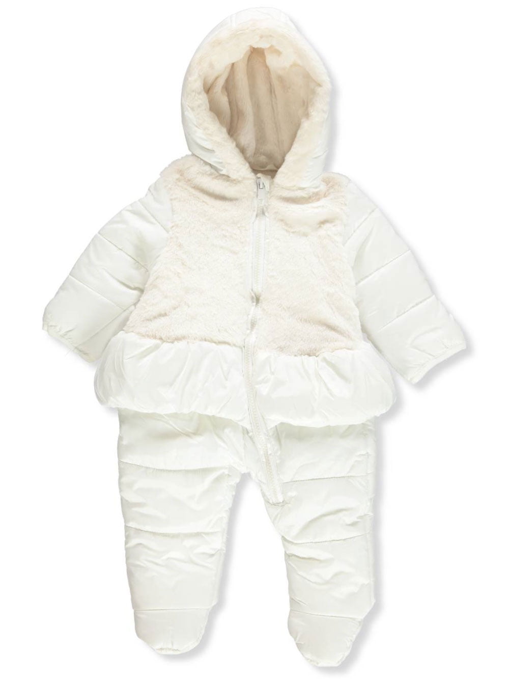 Jessica Simpson Baby Girls 1 Piece Snowsuit ivory 6 9 months