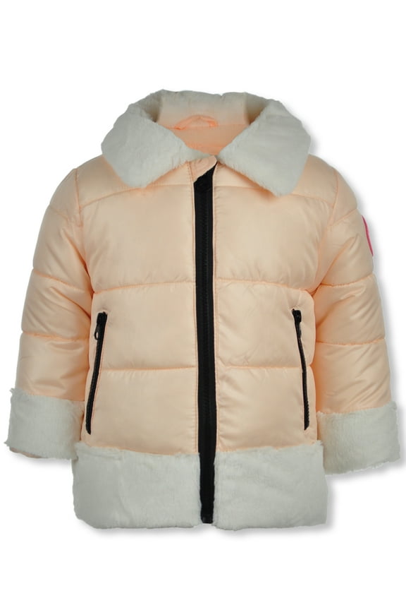 Baby Girls' Cire Sherpa Puffer Jacket Color: blush Size: 12 months
