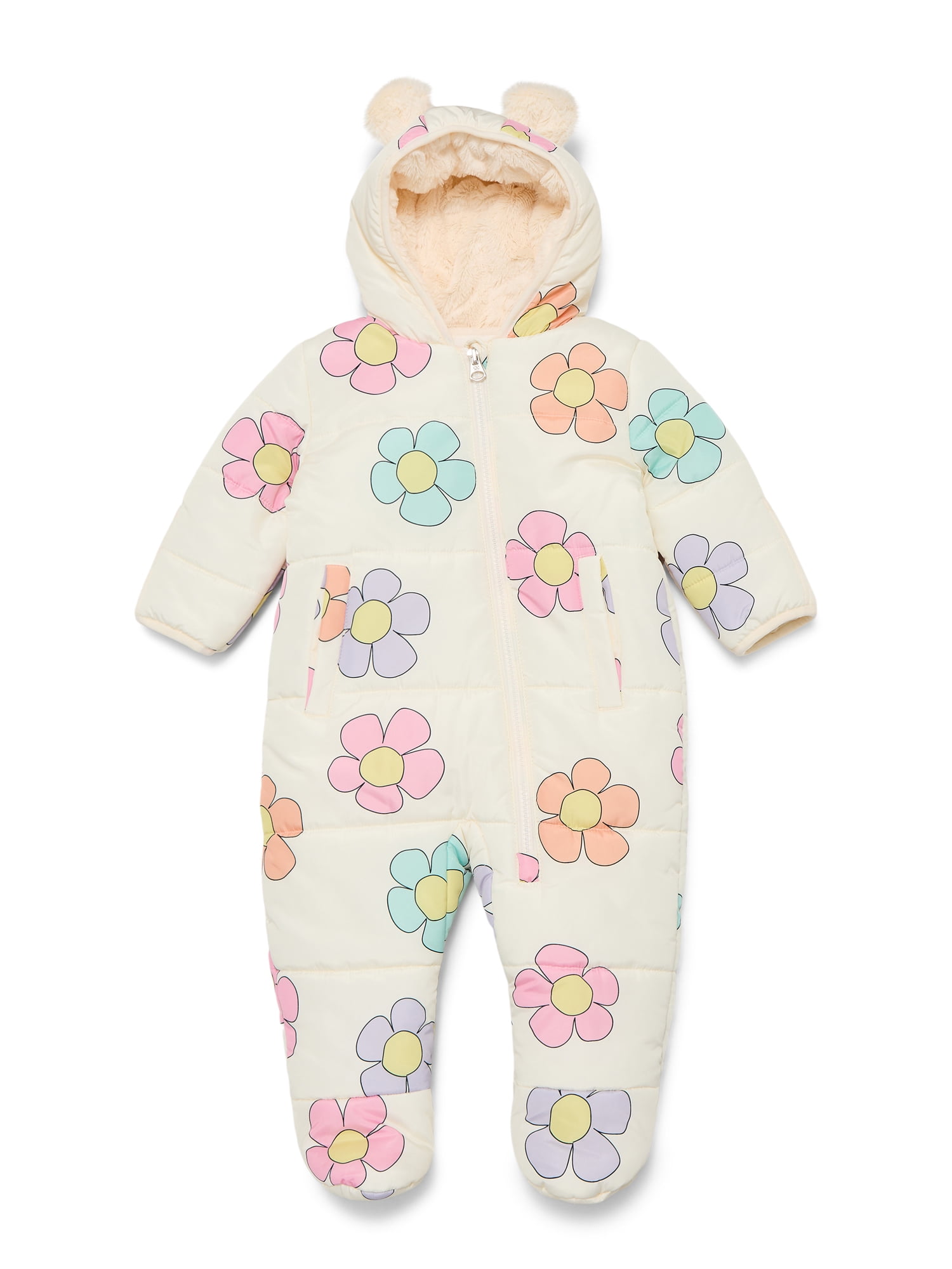 Petalum Combinaison Neige Bébé Fille Garçon Hiver Ski Barboteuse