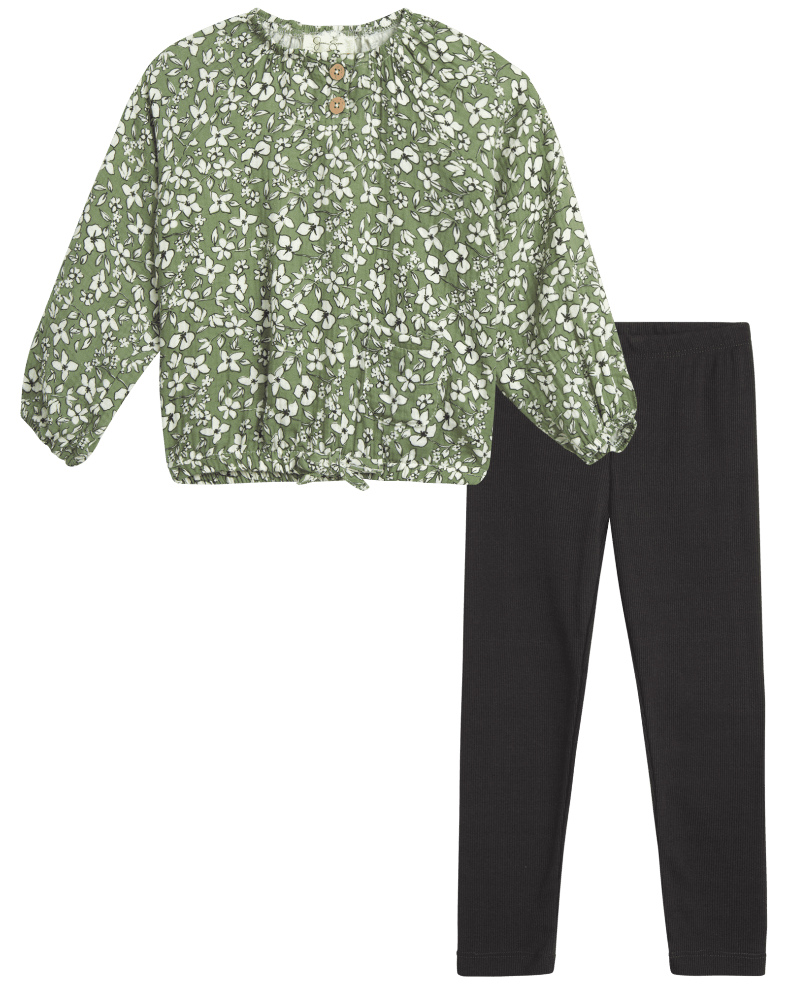 Jessica Simpson Baby Girls' Leggings Set 2 Piece TShirt and Leggings