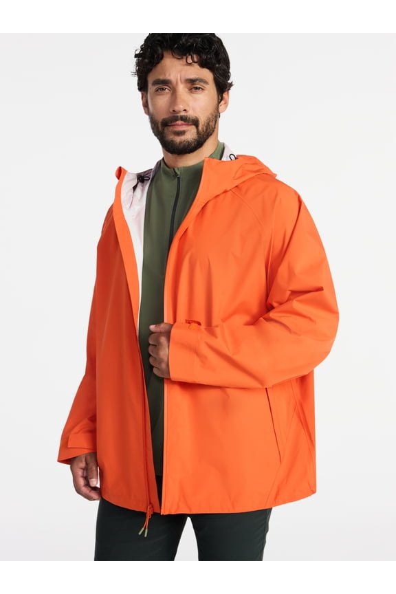 Men's and Big Men's Sealed Seam Rain Jacket Pinnacle System, Sizes S-3XL