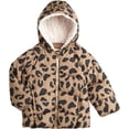 thumbnail image 1 of Jessica Simpson Baby Girls Puffer Jacket Sherpa Lined Hood Quilted Winter Coats, 1 of 7