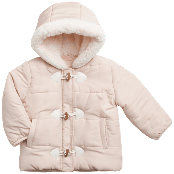 Jessica Simpson Baby Toddler Girls' Winter Jacket - Quilted Inner Fleece Sherpa Lined Hooded Parka Puffer Coat (Sizes:12M-4T)