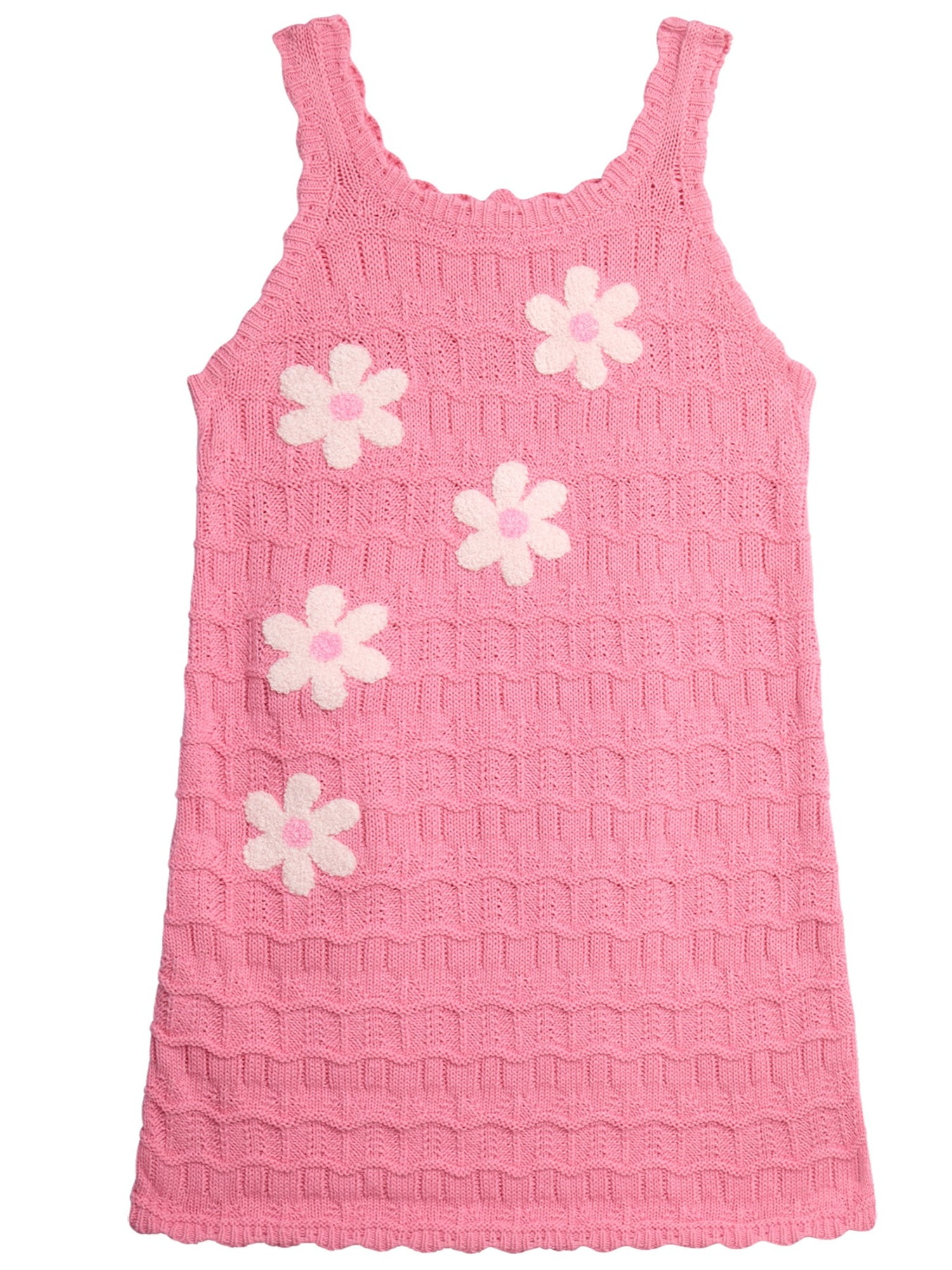 Jessica Simpson Baby and Toddler Girls' Crochet Dress with Floral Applique,  Sizes 12M-5T - Walmart.com