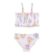 Jessica Simpson Toddler Girl Smocked Bikini Swimsuit, 2-Piece, Sizes 12M-5T