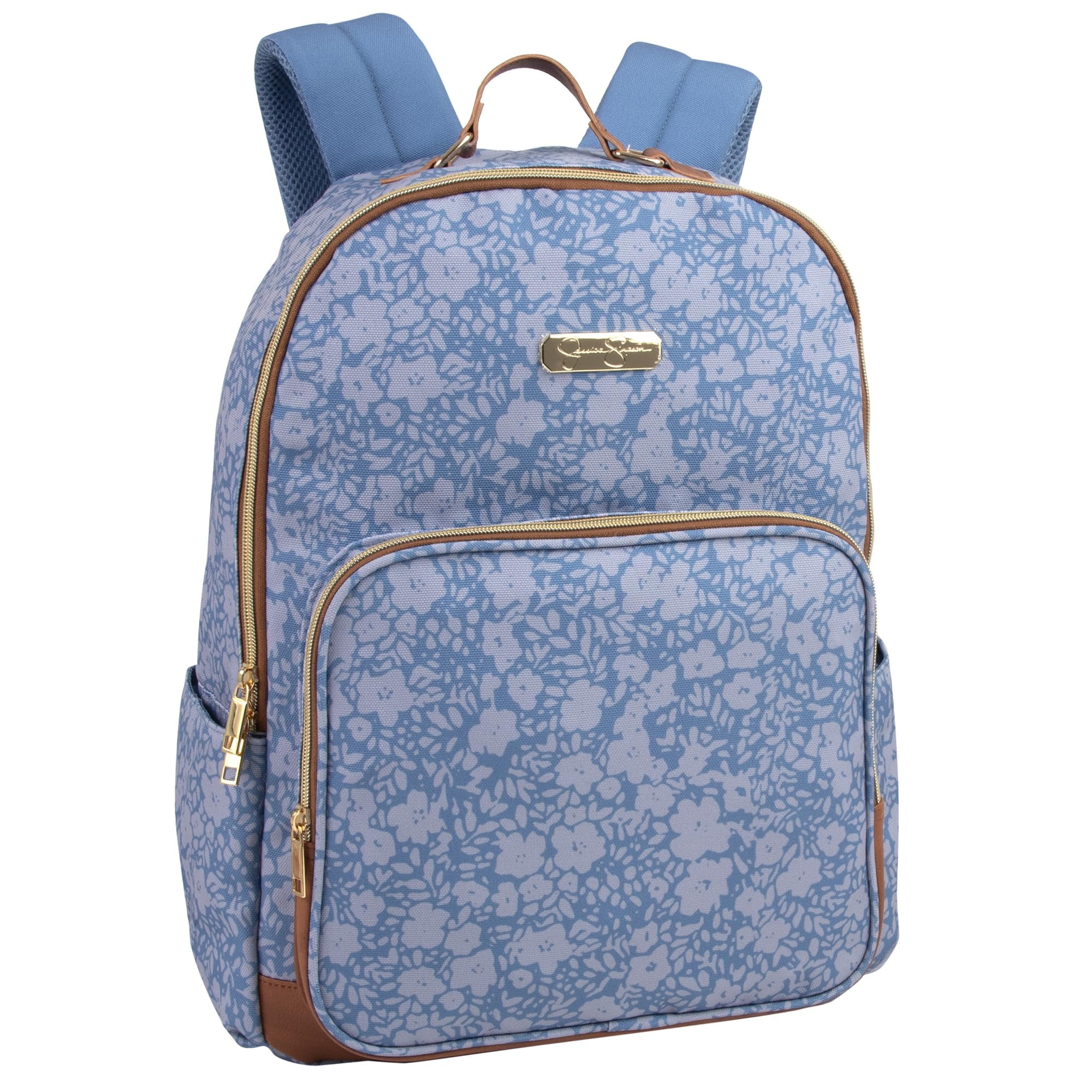 Jessica Simpson Women's Vegan Leather Trim Laptop Backpack with