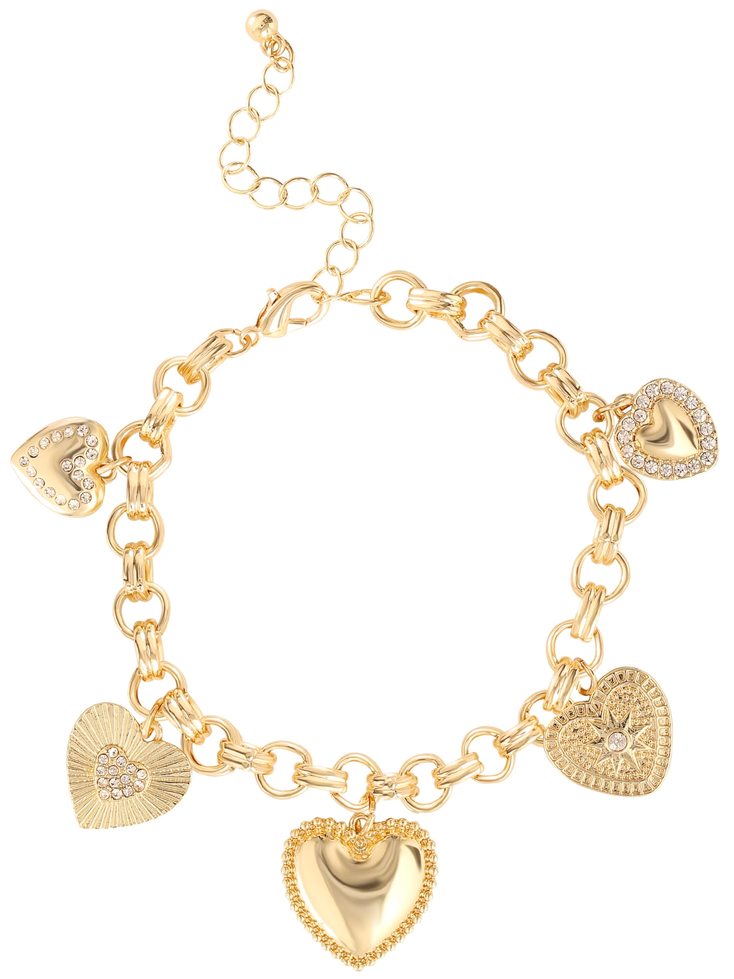 Jessica Simpson Base Metal Charm Bracelet