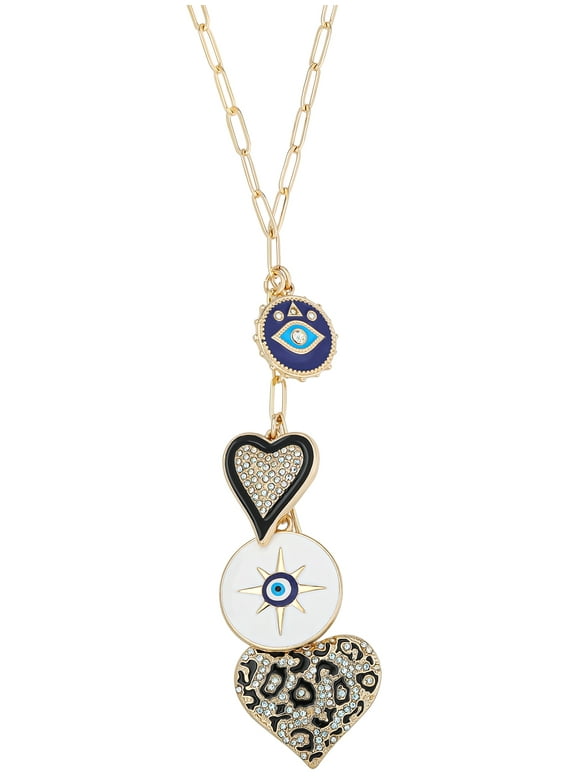 Womens Charm Y Necklace