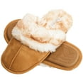 thumbnail image 1 of Jessica Simpson Comfy Faux Fur Womens House Slipper Scuff Memory Foam Slip On Anti-Skid Sole, 1 of 9