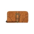 thumbnail image 1 of Jessica Simpson Women's Daphne Zip Around Wallet, Wheat, 1 of 4
