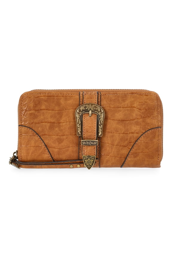 Women's Daphne Zip Around Wallet, Wheat