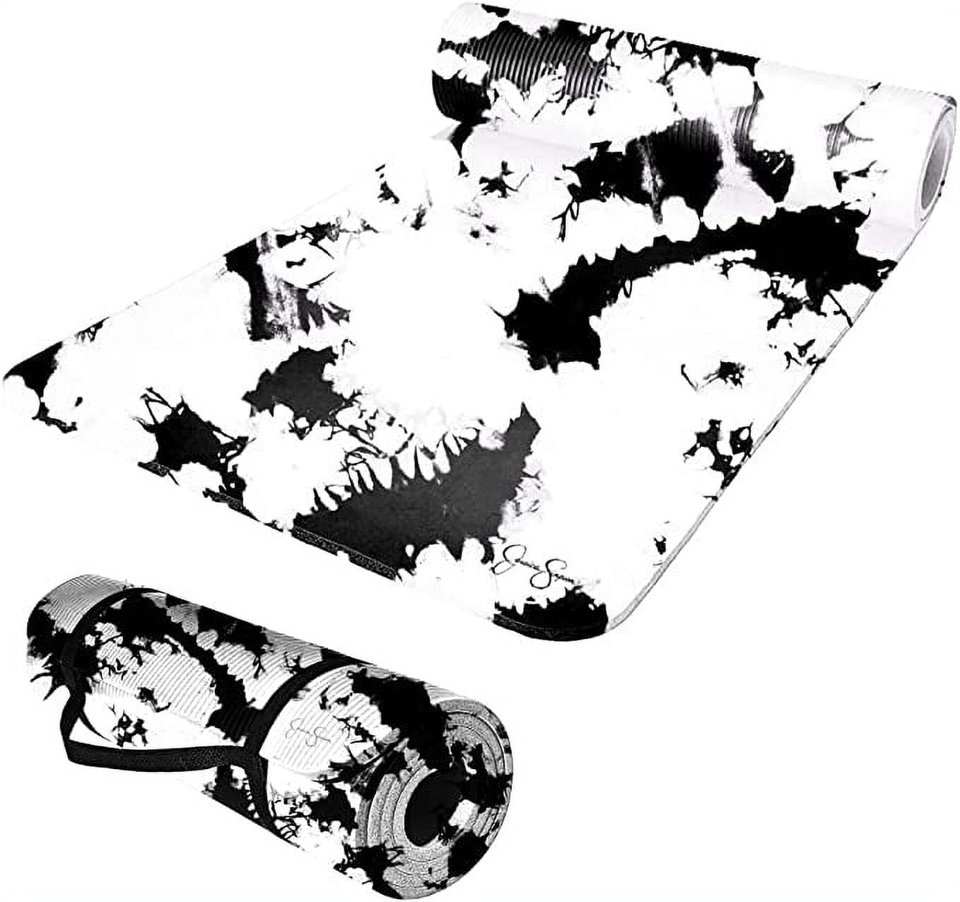 Jessica Simpson Extra Thick Fitness Yoga Mat with Carrying Strap