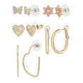 thumbnail image 1 of Jessica Simpson Women’s Heart and Butterfly Earrings Set, 5 Pairs, 1 of 10