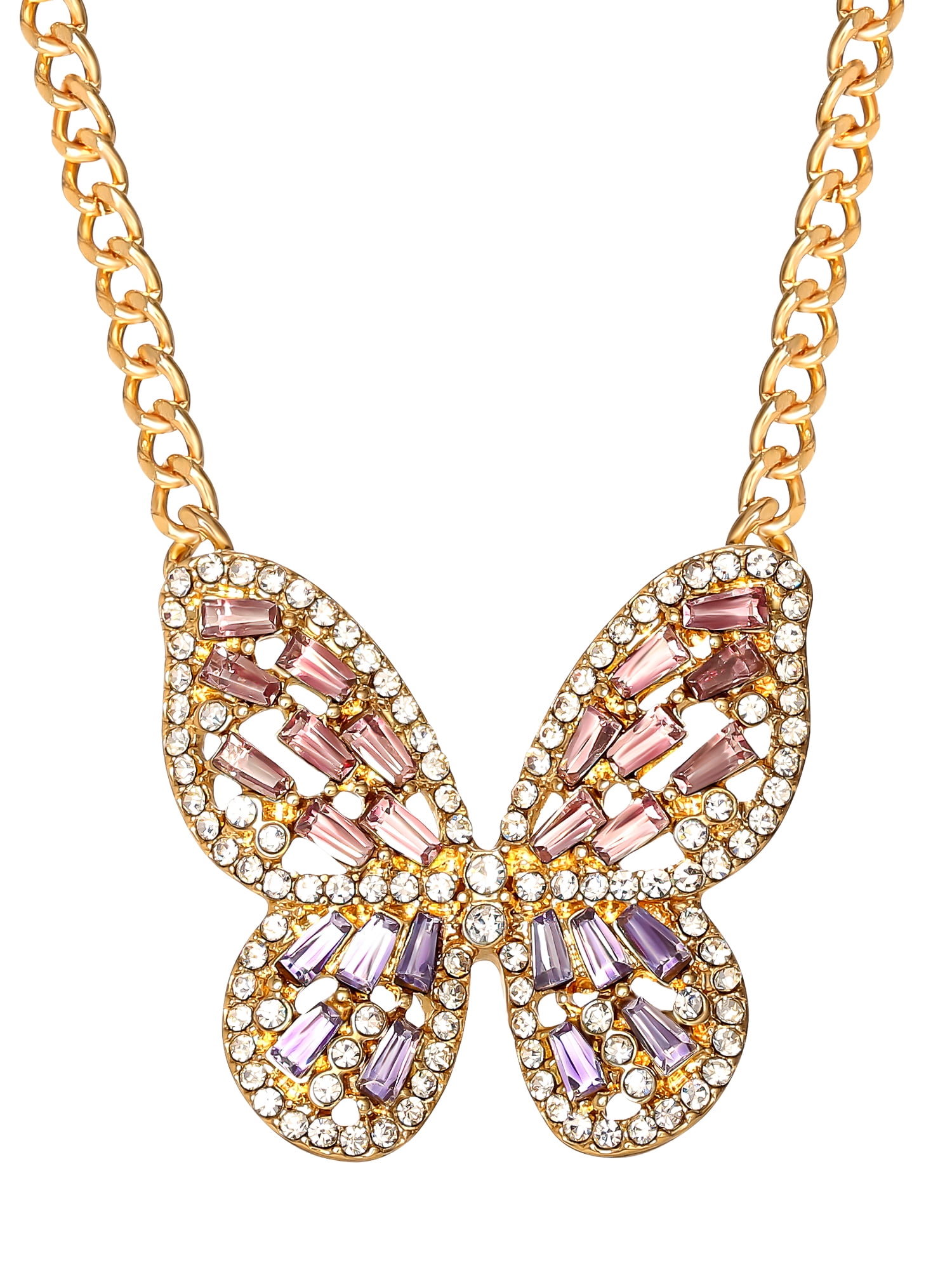 Jessica Simpson Fashion Metal Butterfly Necklace - Walmart.com