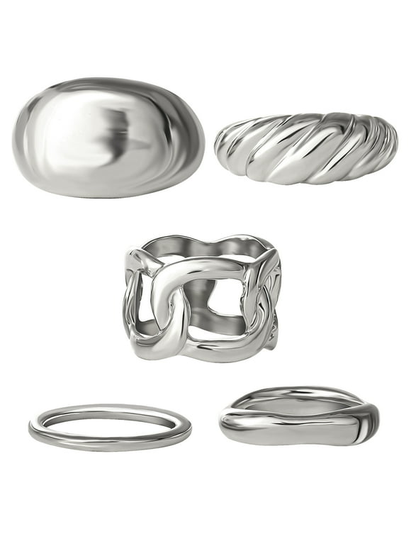 Fashion Ring Set, Set of 5