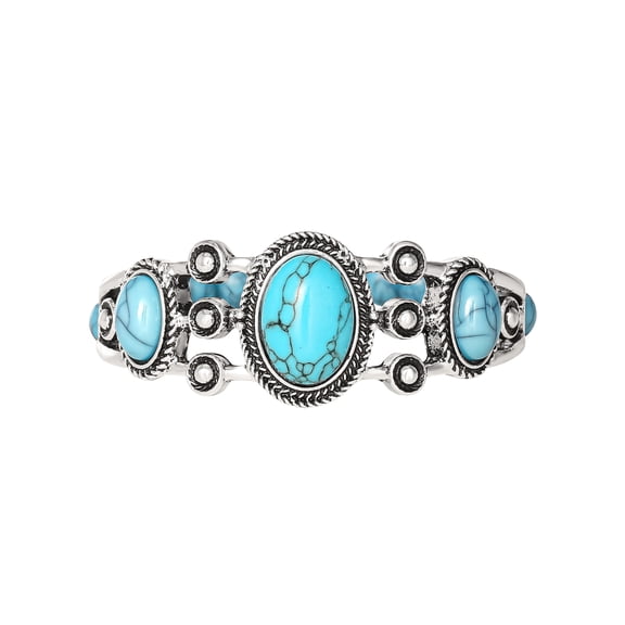 Jessica Simpson Women's Faux Turquoise Stretch Bracelet