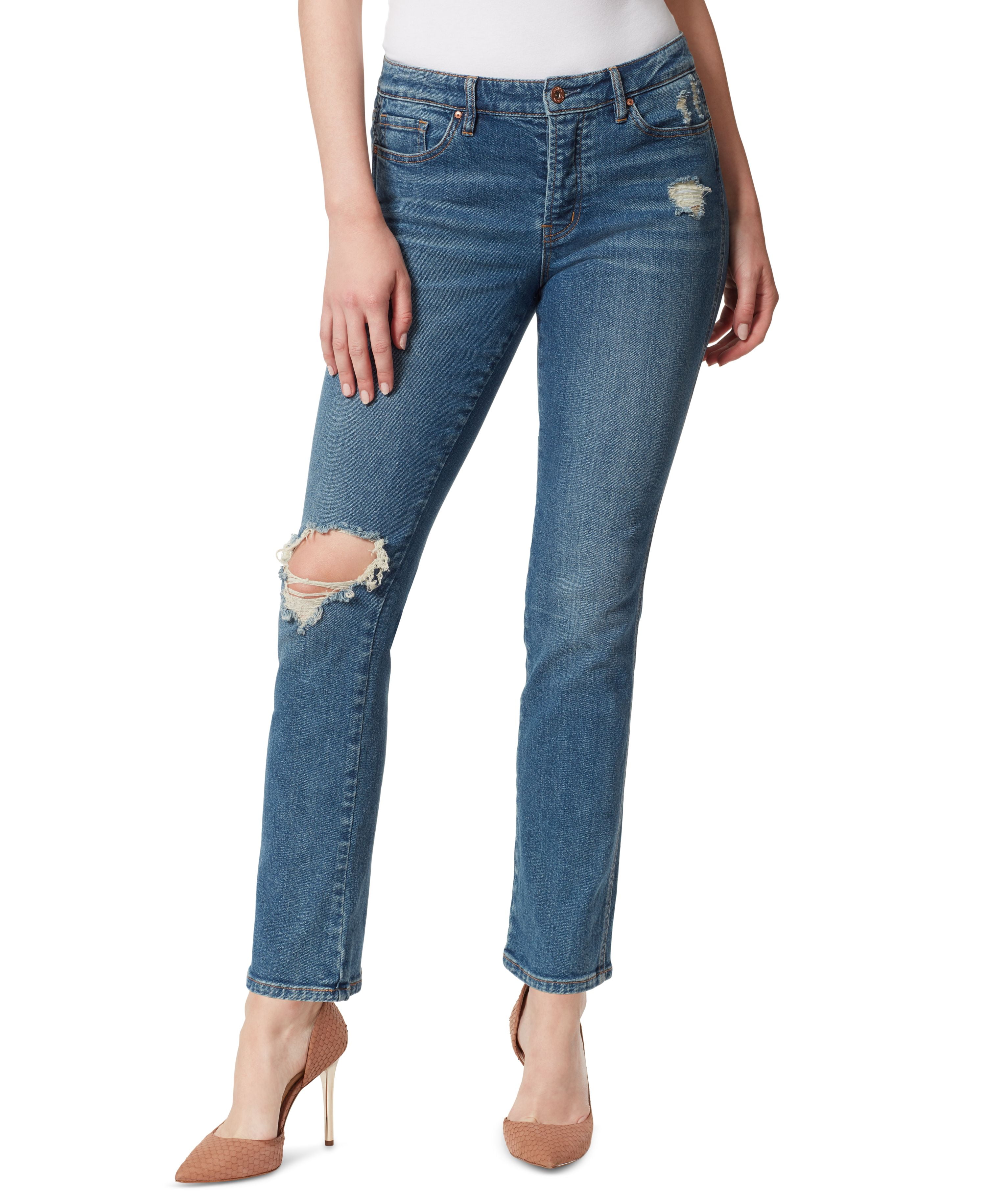 Jessica Simpson Flirt High Rise Straight Bootcut Jeans For Women - Versatile & Sexy Fit