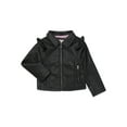 thumbnail image 1 of Jessica Simpson Girls Faux Leather Ruffle Moto Jacket, XS-2XL, 1 of 3