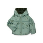 JESSICA SIMPSON Girls Butterfly Cropped Puffer Jacket, Sizes 4-16