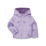 JESSICA SIMPSON Girls Butterfly Cropped Puffer Jacket, Sizes 4-16