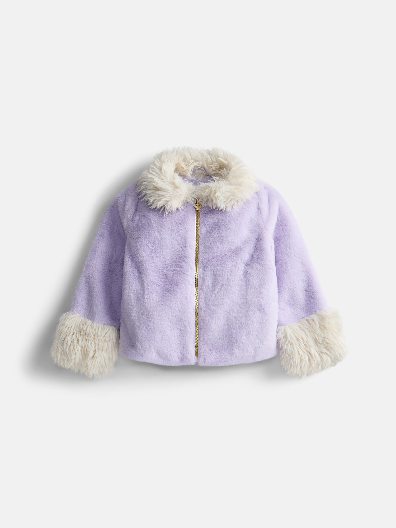 Jessica Simpson Girls Cropped Faux Fur Shaggy Jacket, Sizes XS-XXL