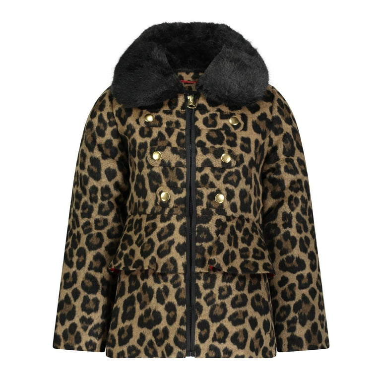 Jessica simpson top leopard coat