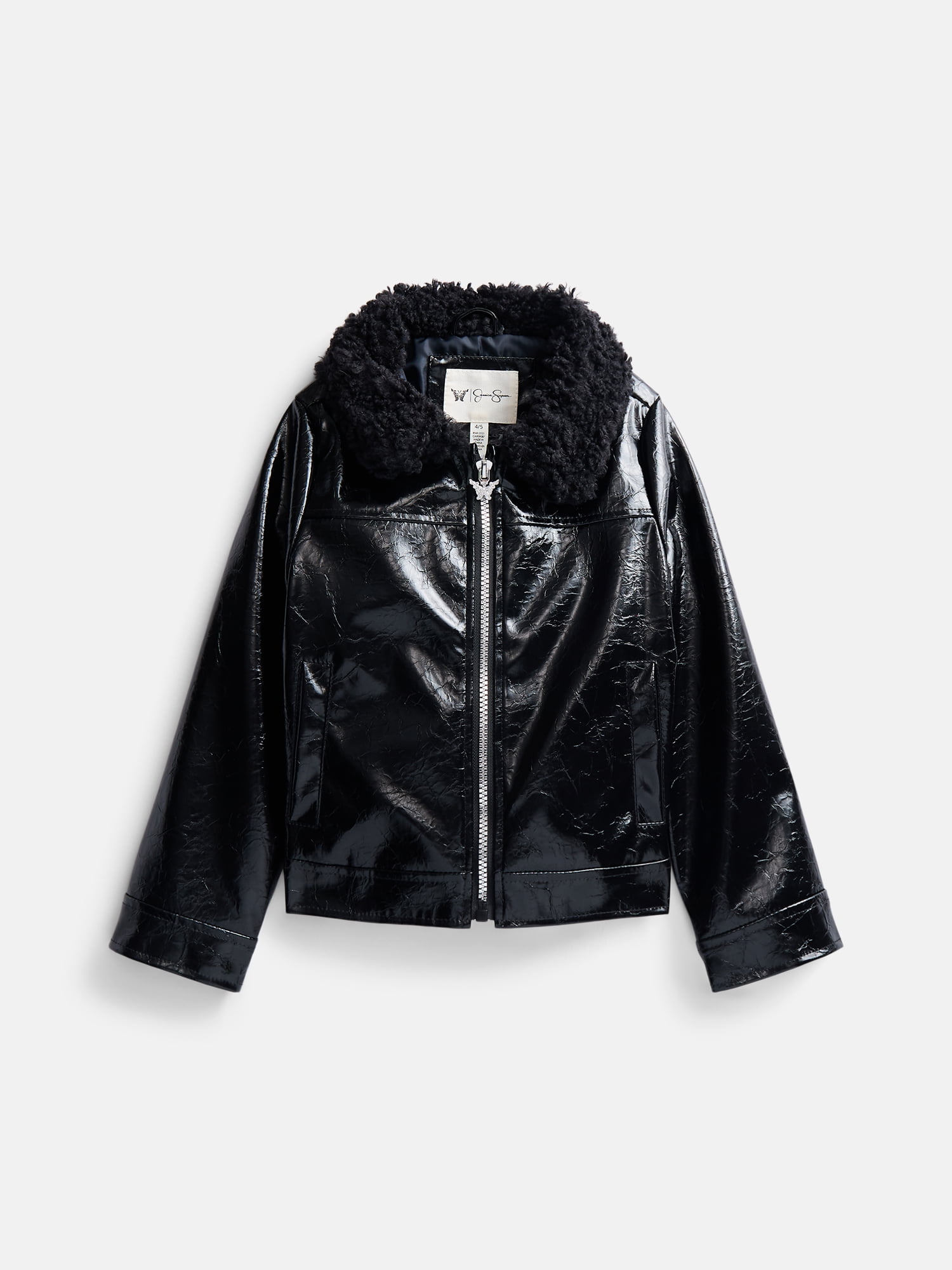 Jessica Simpson Girls Cropped Moto Jacket, Sizes XS-XXL