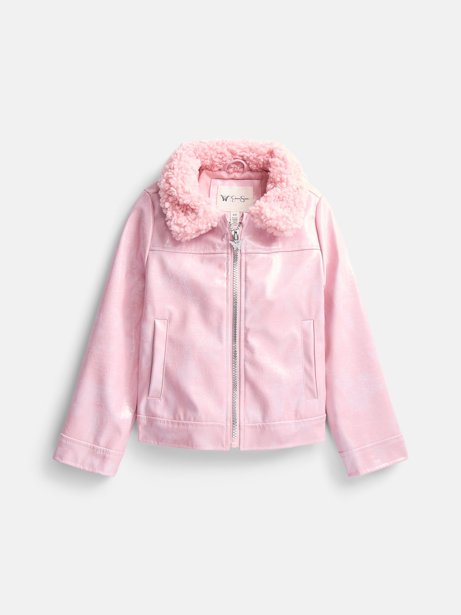 Jessica Simpson Girls Cropped Moto Jacket, Sizes XS-XXL