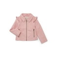 thumbnail image 1 of Jessica Simpson Girls Faux Leather Ruffle Moto Jacket, XS-2XL, 1 of 3