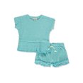 thumbnail image 1 of Jessica Simpson Girls' 2-Piece Denim Skort Set Outfit - turquoise, 2t (Toddler), 1 of 1
