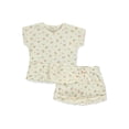 thumbnail image 1 of Jessica Simpson Girls' Crinkle Knit Short Set, Sizes 4-6x, 1 of 4