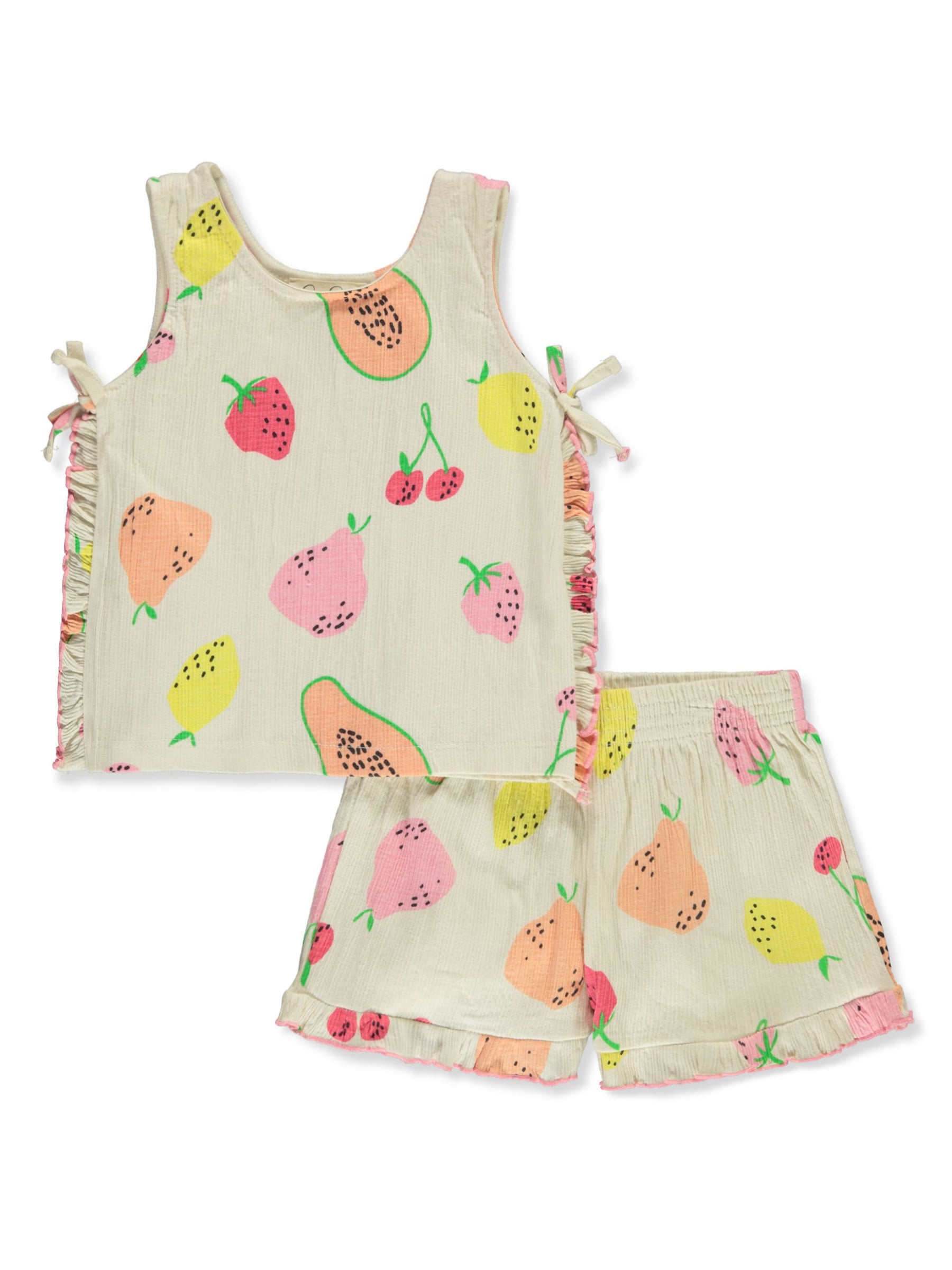 Jessica Simpson Girls' 2-Piece Knit Shorts Set Outfit, Sizes 4-12