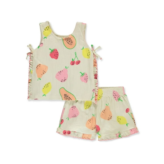 Jessica Simpson Girls' 2-Piece Knit Shorts Set Outfit, Sizes 4-12
