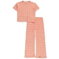 thumbnail image 1 of Jessica Simpson Girls' 2-Piece Laser Crochet Set Outfit Color: peach Size: 2t, 1 of 1