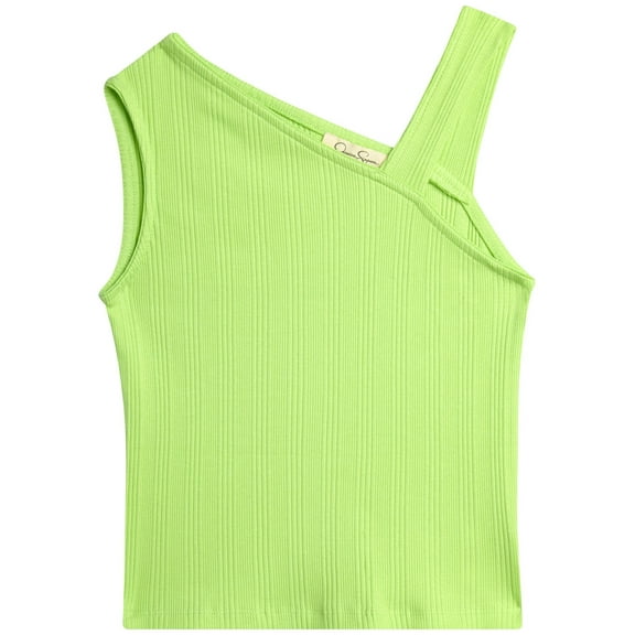 Jessica Simpson Girls Asymmetric Tank Top Shirt, Size 7-14/16
