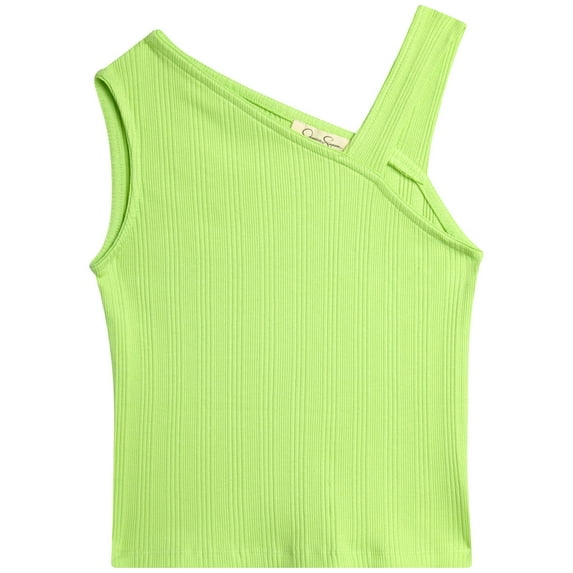 Jessica Simpson Girls Asymmetric Tank Top Shirt, Size 7-14/16