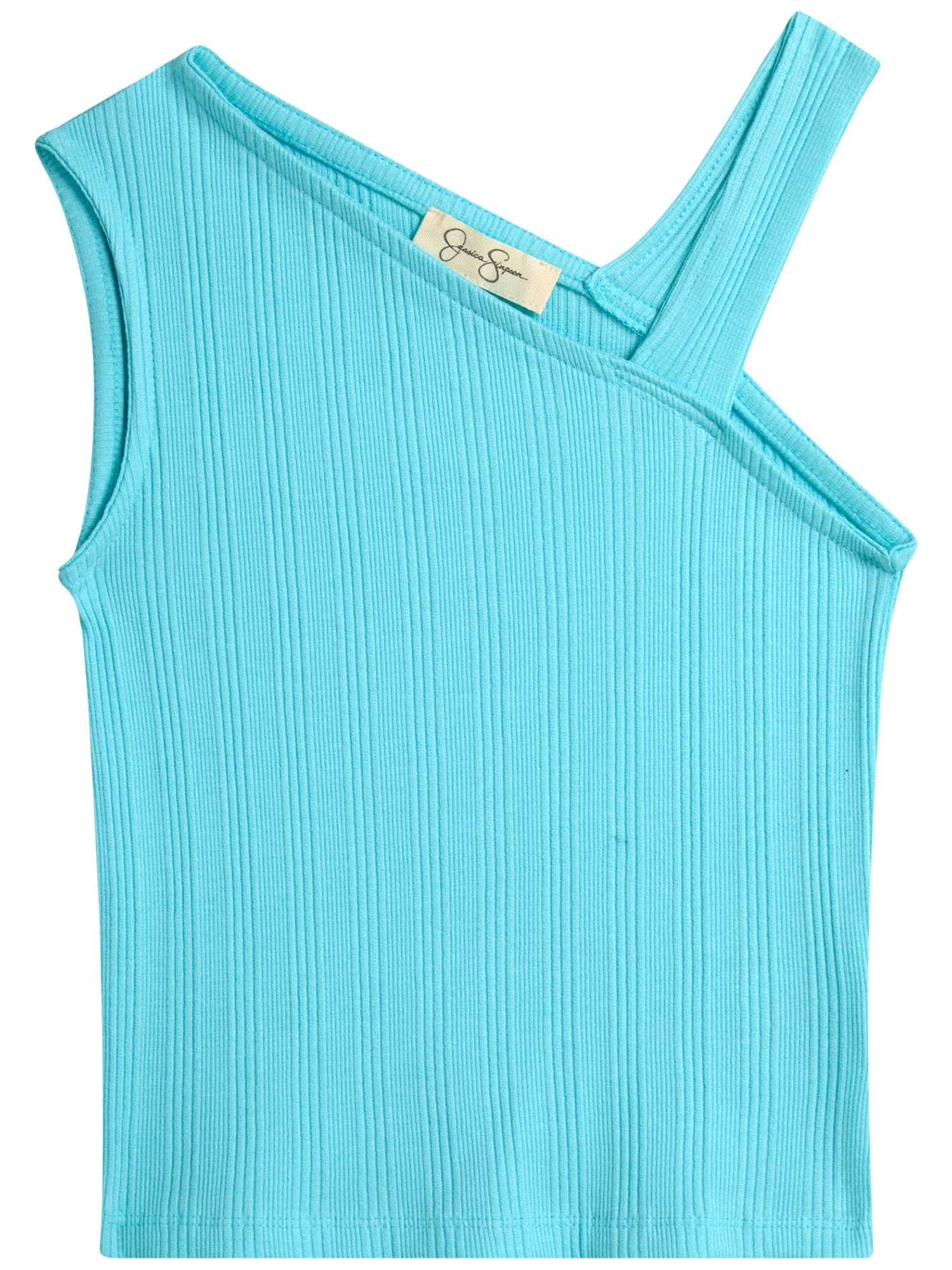Jessica Simpson Girls Asymmetric Tank Top Shirt, Size 7-14/16