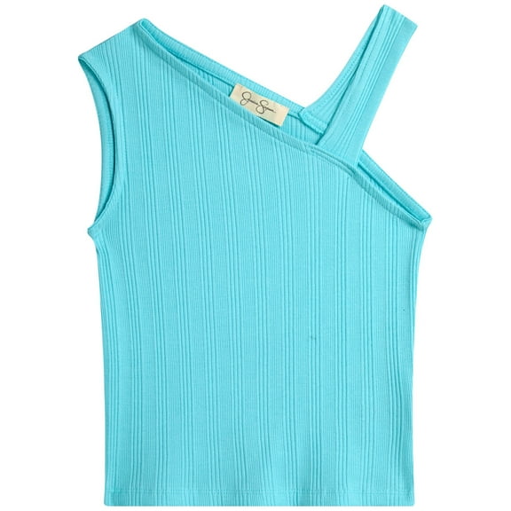 Jessica Simpson Girls Asymmetric Tank Top Shirt, Size 7-14/16