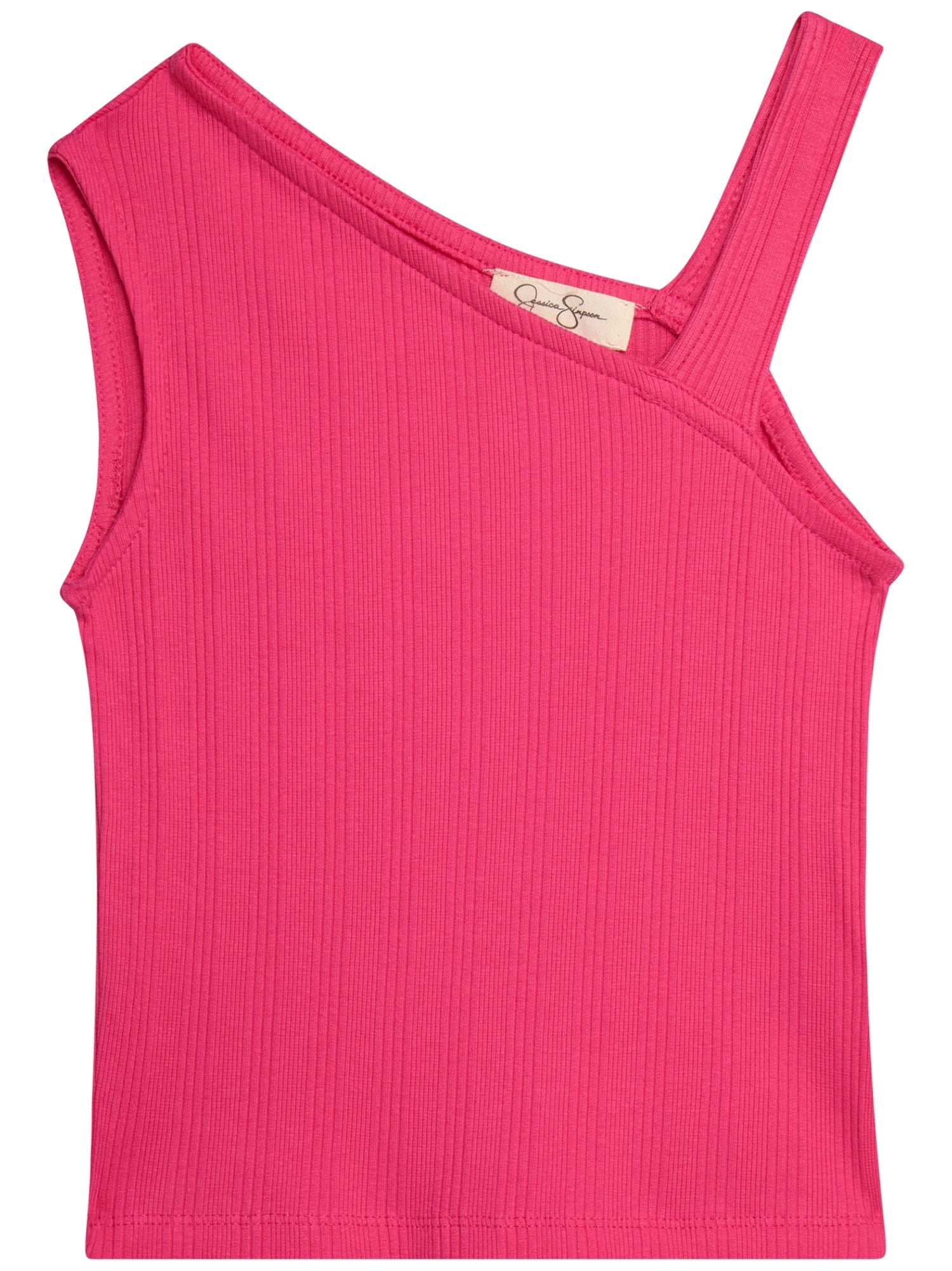 Jessica Simpson Girls Asymmetric Tank Top Shirt, Size 7-14/16