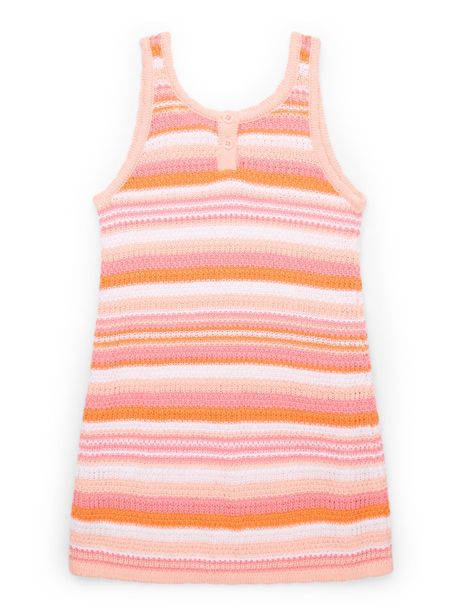 Jessica Simpson Girls Cotton Striped Crochet Cover-Up Dress, Sizes XS-L